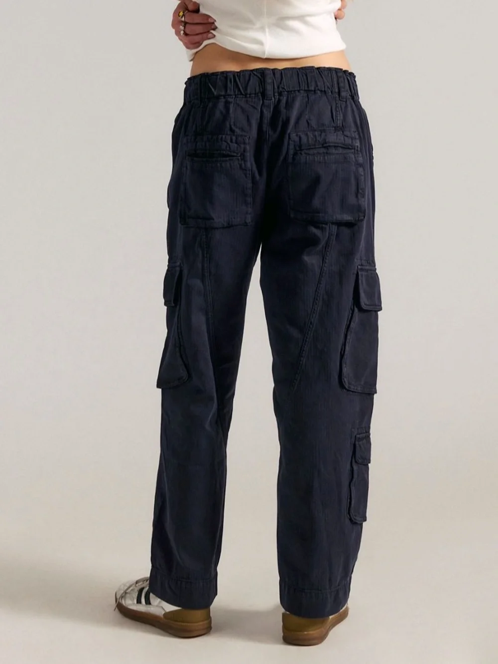 We The Free Tahiti Pull-On Cargo Pants Jet Black Small